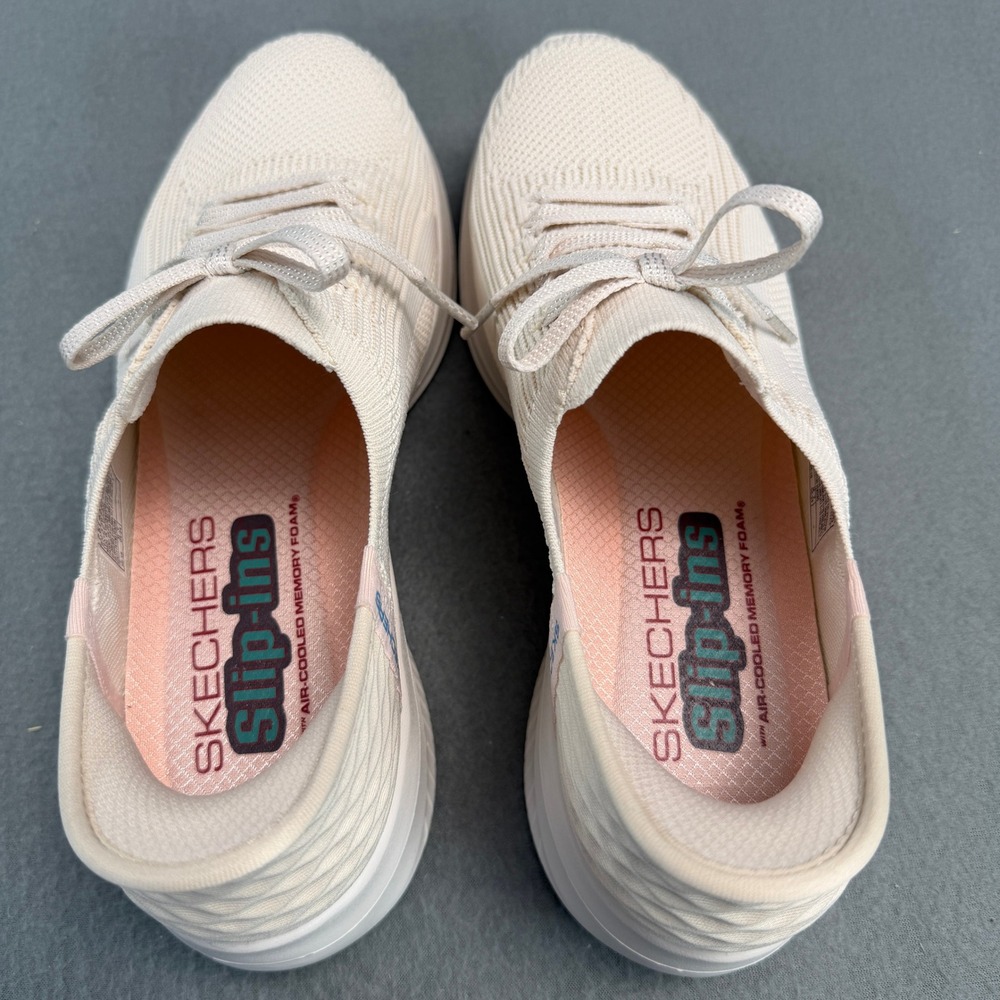 Skechers Slip-ins Ultra Flex 3.0 Brilliant Path Natural Cream Shoes 149710 7.5 - Picture 5 of 12